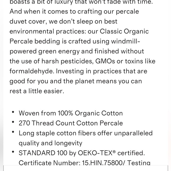 Quince Classic Cotton Duvet Cover - Picture 10 of 10